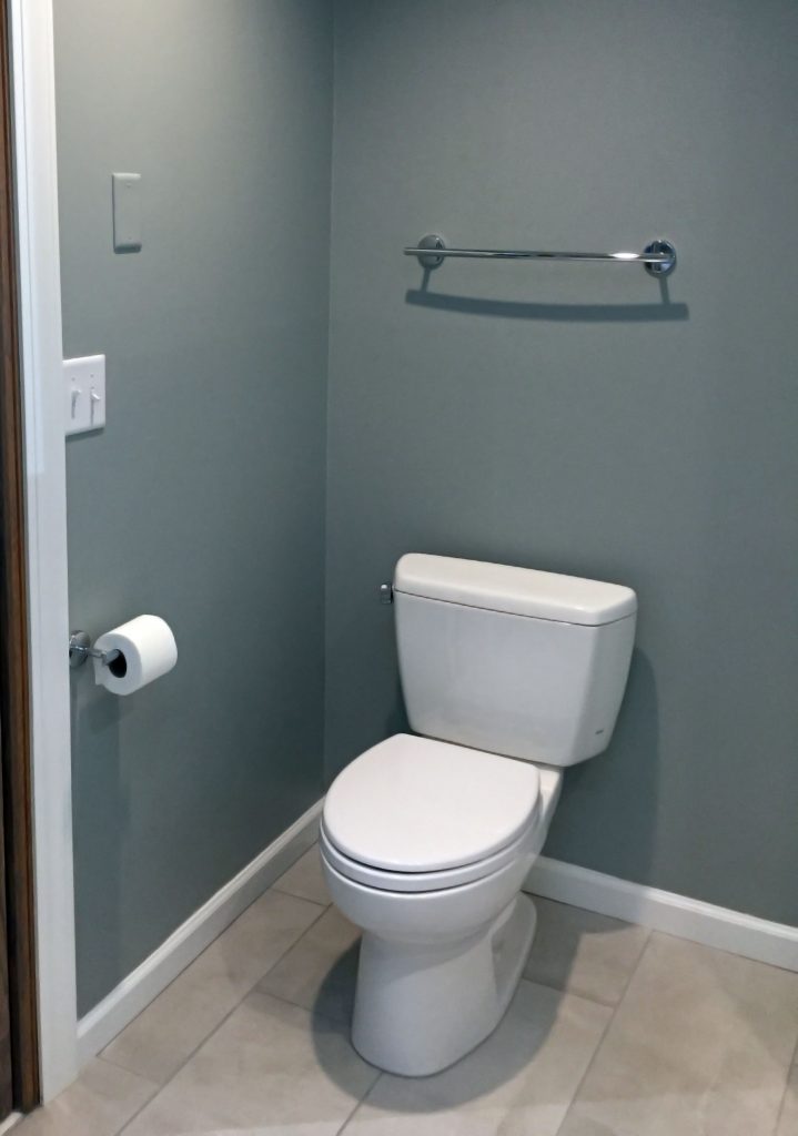 New plumbing and toilet